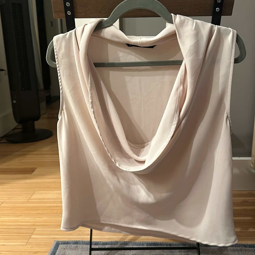 Zara cowlneck shell tank